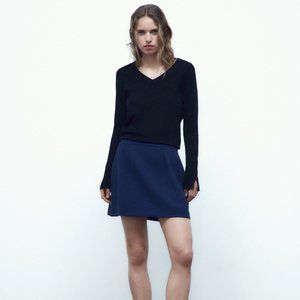 Zara Short Blue Skirt